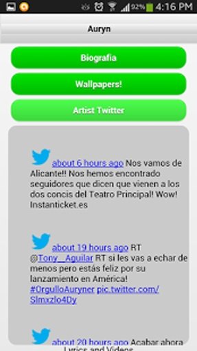 Auryn Videos y Twitter截图4