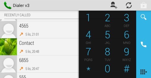 Kitkat theme for myDialer截图1