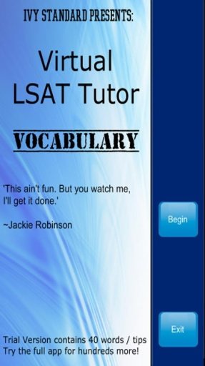 Virtual LSAT Tutor - Vocab截图1