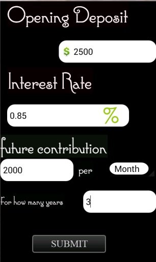 Savings Interest Calculator截图4