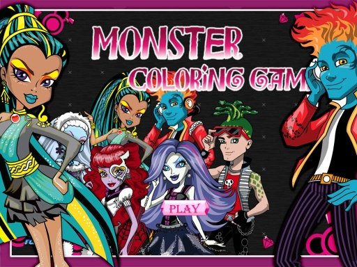 Monster Coloring Game截图2