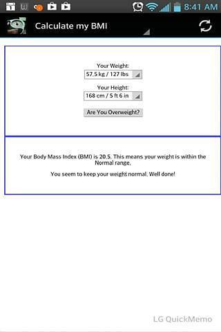 Simple BMI Calculator截图1