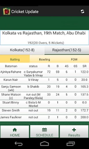 Cricket I.P.L Live Score截图2