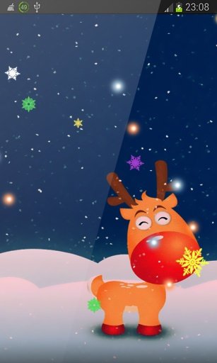 Deer Santa Snow New Year HD截图3