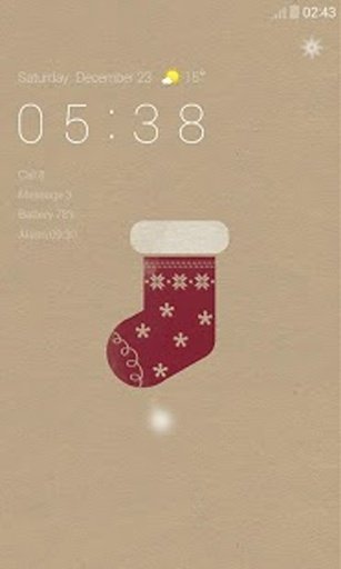 Simple XMas Dodol Locker Theme截图4