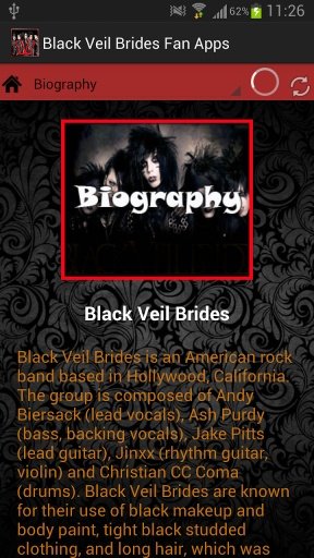 Black Veil Brides Fan App截图6