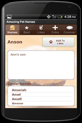 Cool Pet Names截图3