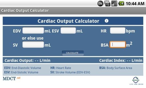 MDCT Cardiac Output Calculator截图4