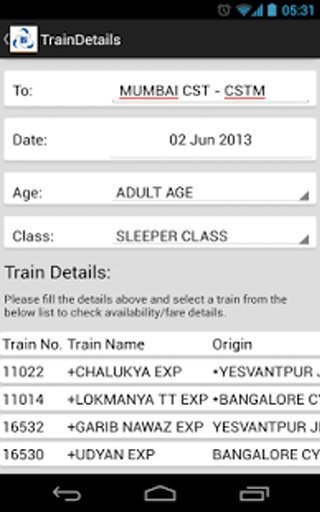 Indian Rail Info截图7