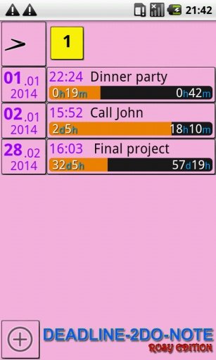 Deadline 2Do Note WIDGET截图2
