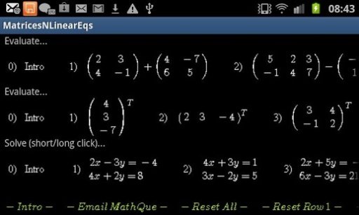 Matrices and Linear Equations截图2