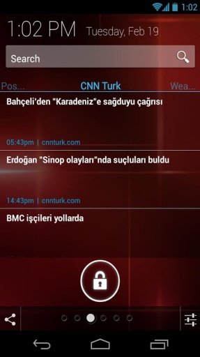 Turkish News Lockscreen截图4