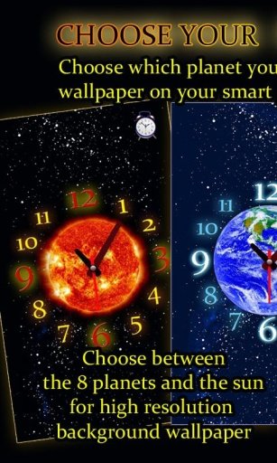 Choose Your Planet Clock LWP截图3