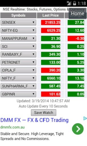 NSE India Realtime Stock Watch截图2