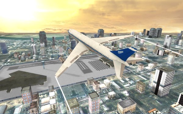 Flight Simulator: City Plane截图2