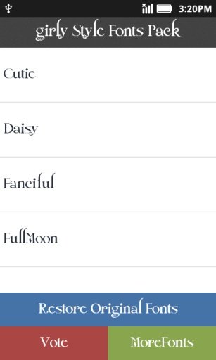 少女风格字体包截图3