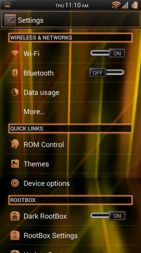 Laser Orange CM11 Theme Free截图2