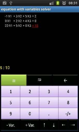 Equation with vars solver FREE截图3