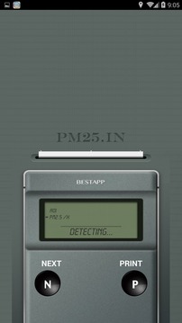 PM2.5 测量器截图