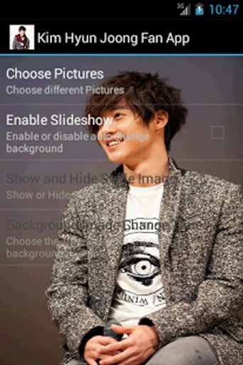 Kim Hyun Joong Fan App截图4