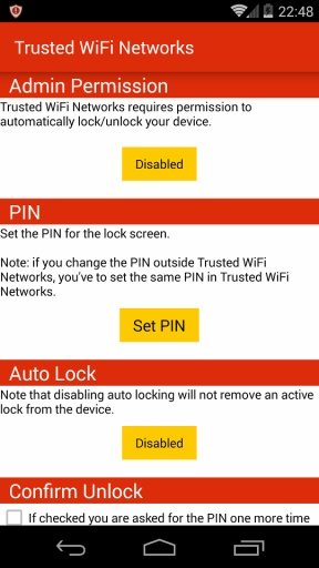 Trusted WiFi Networks截图6