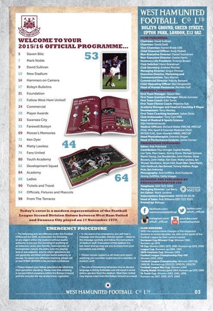 West Ham United FC Programme截图7