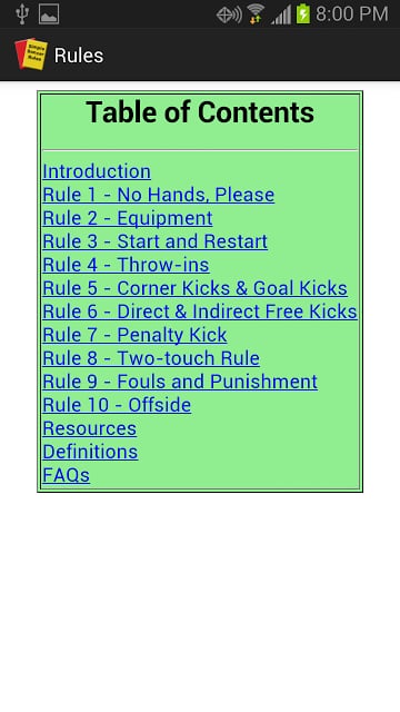 Simple Soccer Rules截图1