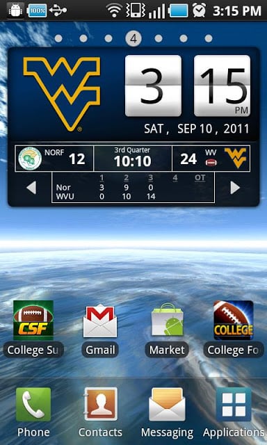 WVU Mountaineers Live Clock截图7