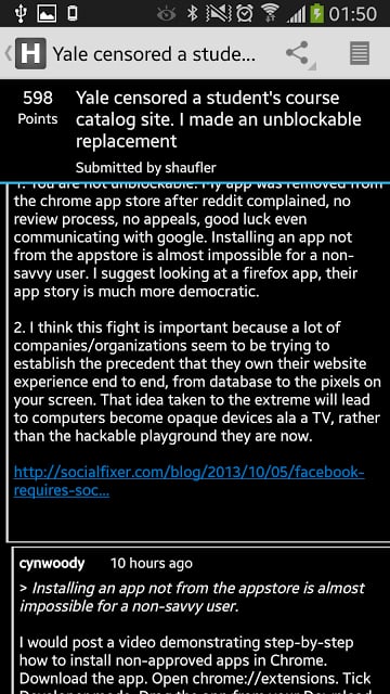 Hacker News Android截图3