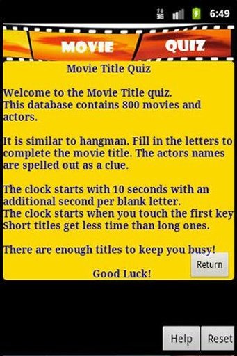 Movie Title Quiz截图1