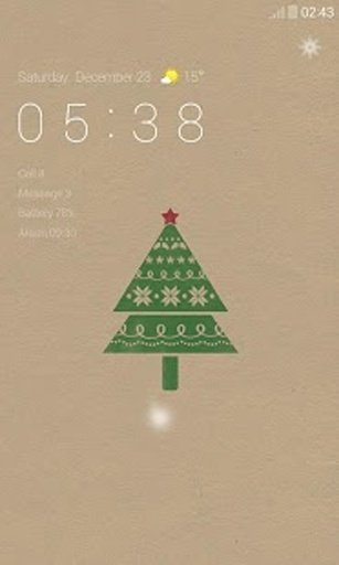 Simple XMas Dodol Locker Theme截图10