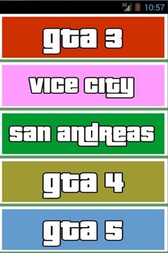 Cheats GTA截图2