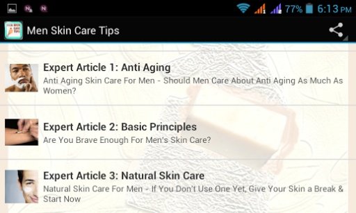 Men Skin Care Tips截图2