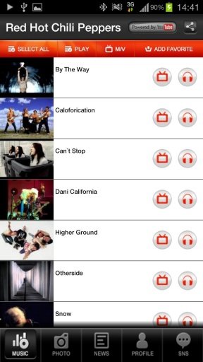 Red Hot Chili Peppers Music截图1