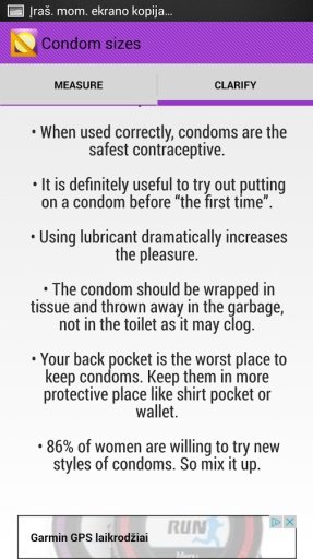 Condom sizes截图2