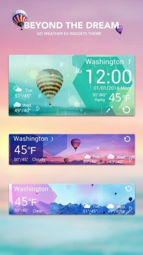 Beyond The Dream Theme Weather截图3