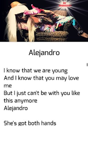 LADY GAGA LYRICS截图9