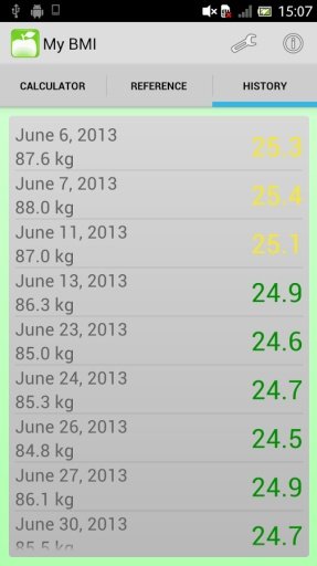 BMI Calculator and Tracker截图3