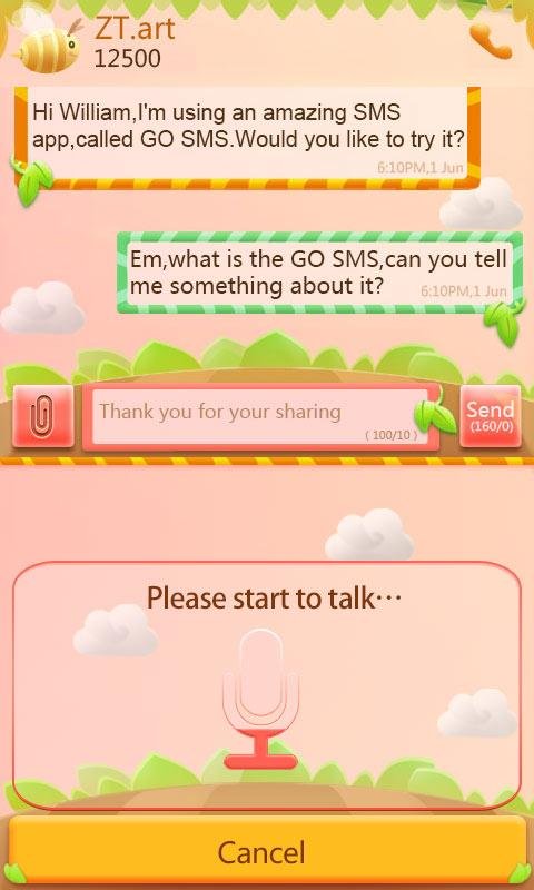 Cute Garden Go keyboard Theme截图3