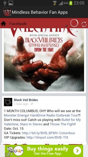 Black Veil Brides Fan App截图3