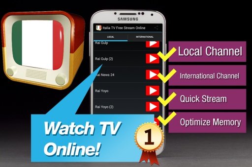 Italia TV online Free Stream截图1