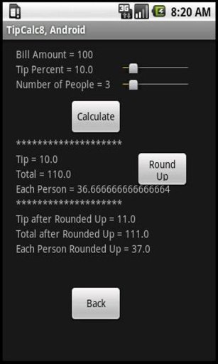 TipCalculator Round Up截图4