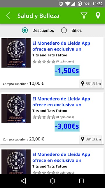 Lleida elMonedero Descuentos截图1