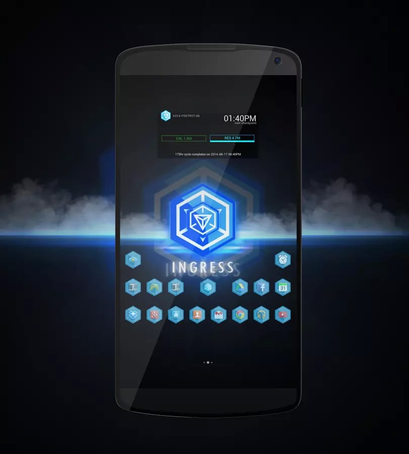 Ingress Blue Icons截图1