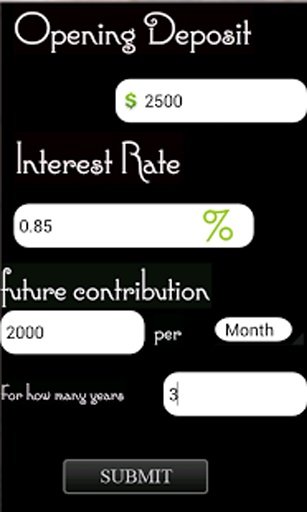 Savings Interest Calculator截图1