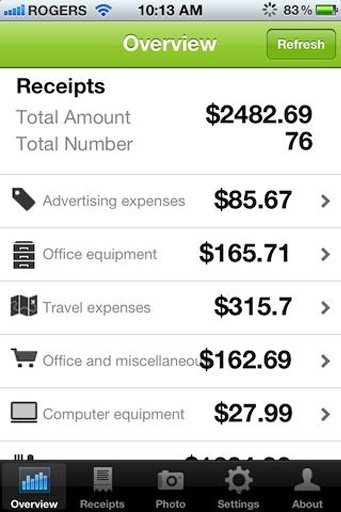 Receipt Reader, Expense Report截图4