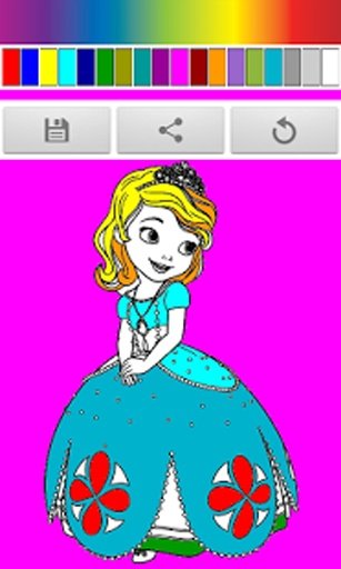 Princess Girls Coloring截图2