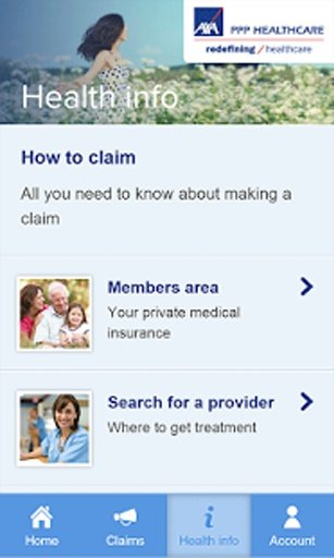 AXA PPP healthcare My Health截图1