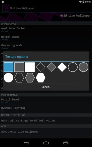 Grid Live Wallpaper Lite截图4