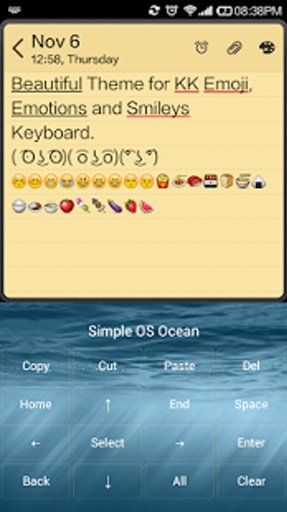 Simple OS Ocean Emoji Keyboard截图2